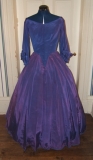 This is the original gown. The royal blue fabric has turned purple in some areas!