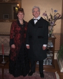 Front view, with Bill wearing his 19th century frock coat.