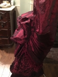 Bustle Overskirt and Underskirt Side