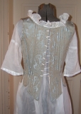 Back view with spiral lacing.