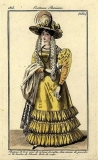 A fashion plate from 1825 showing the basic look I was going after.