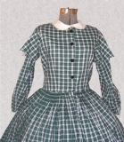 GreenPlaidDressBodice