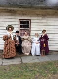 I am on the left - with fellow members of Pittsburgh Historical Costume Society, Christmas at the Village (Old Economy) 2015.
