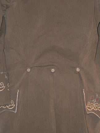 1780s Olive Suit - Back Detail