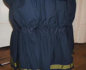 1881 Wool Dress - Stitching on Skirt