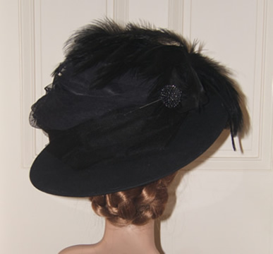 1890's Gainsborough Hat - Back