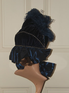 Blue Velvet Spoon Bonnet