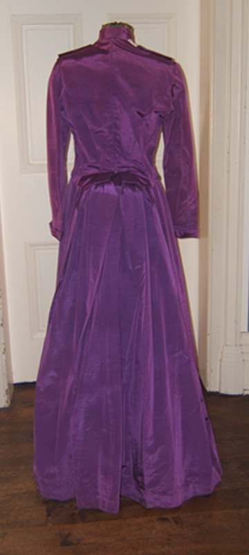 Purple Bustle Dress - Back