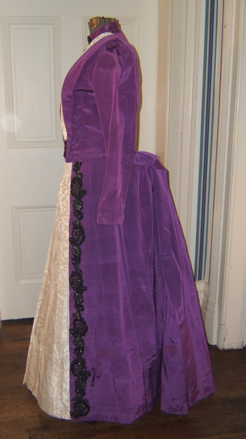 Purple Bustle Dress - Side
